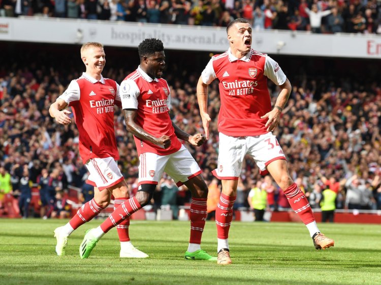 Partey’s goal helps Arsenal beat 10-man Spurs