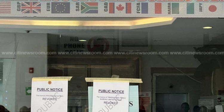 BoG revokes license of two popular forex bureaux in Accra