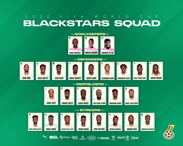 Black Stars: Ghana coach Otto Addo names final 26-man squad for 2022 FIFA World Cup