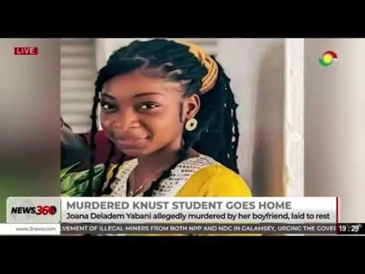 Joana Yabani, KNUST student allegedly murdered by boyfriend, buried under strict funeral protocols
